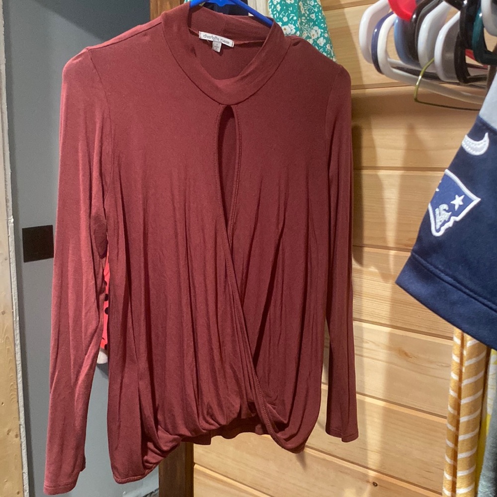 Open front blouse